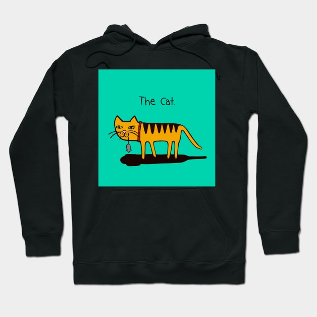 The Cat - orange cat Hoodie by marina63